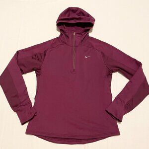 Nike Dry Fit Womens Size Large Half Zip Hooded Pullover